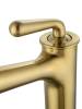 Смеситель для раковины Wonzon & Woghand WW-88239008-BG высокий, брашированное золото фото 3