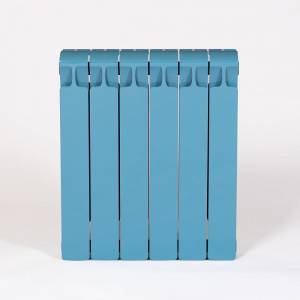 Биметаллический секционный радиатор отопления Rifar Monolit 500 / 10 секций Голубой