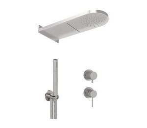 Душевая система Remer X-Style Inox SSX93PS02MMCA нержавеющая сталь