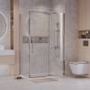 Душевой уголок Niagara Nova NG-66-11A-A100-34 профиль хром, стекло прозрачное, 110x100x195 фото 2