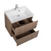 Тумба с раковиной Art&Max Verona-Push Коричневый, 60x60 фото 4
