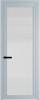 Межкомнатная дверь Profil Doors 1 AGP цвет профиля Серебро, стекло безопасное 6 мм мору осветленное 800x2000