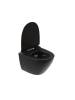 Унитаз подвесной Watersense Milana Pro Vortex W00160 безободковый, сиденье микролифт, черный матовый фото 12