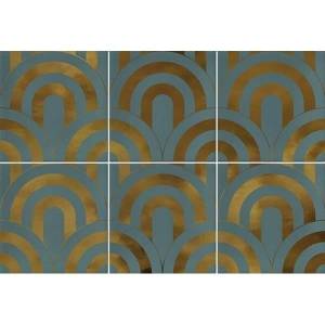 Декор Vives Hanami Takada Turquesa Oro 23x33.5