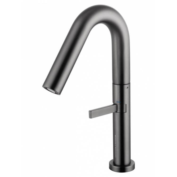 Смеситель для раковины Wonzon & Woghand WW-6068-BGG высокий, темный графит