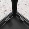 Душевой уголок Belbagno LUCE-A-2-90-C-NERO профиль черный, стекло прозрачное, 90x90x195 фото 4
