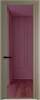 Межкомнатная дверь Profil Doors 2 AGP цвет профиля Шампань, стекло безопасное 6 мм фиолетовое шпион 600x2000