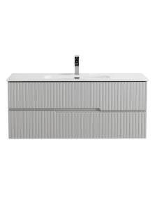 Тумба с раковиной Cezares Duet-N 120 серый жемчужный, раковина CZR-8095-120