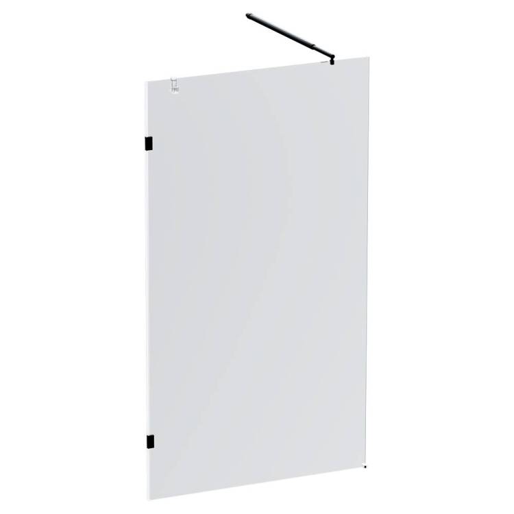 Душевая перегородка Am.Pm X-Joy W94UWI-110-F1-BTE профиль черный матовый, стекло прозрачное, 110x195