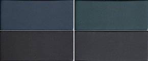 Керамогранит 41ZERO42 Cosmo 4100861 Brick Blu-Nero Matte 6.5x15.5
