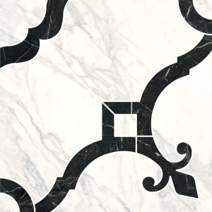 Декор Kerama Marazzi Фрагонар ID88T наборный белый 1/4 розона 30x30x0.9