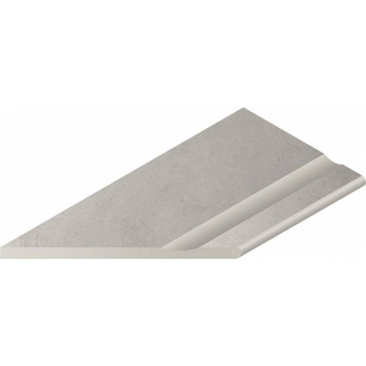 Бордюр Italon Миллениум X2 620090000737 Бортик Сильвер С Выемкой Закругленный Левый 30x60