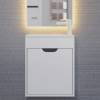 Тумба с раковиной Uperwood Modul подвесная, матовая, белая, графит, 50 см фото 11
