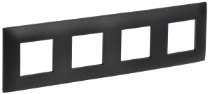 Рамка 4-постовая IEK Skandy SK-M42-K02 черный