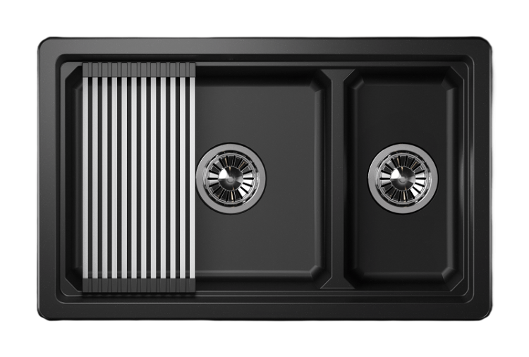 Мойка кухонная Granula Kitchen Space KS-7304 черный