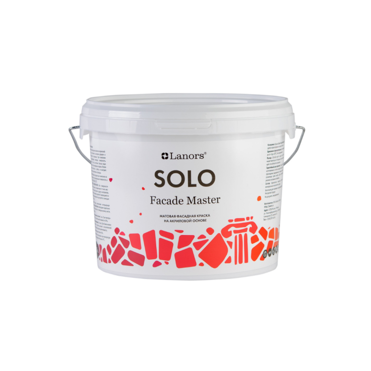 Фасадная краска Lanors Solo Facadе Master база С 2.7 л