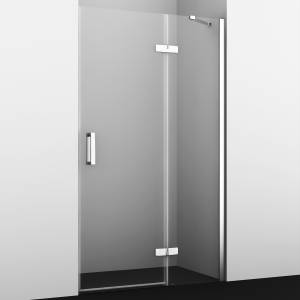 Душевая дверь Wasserkraft Aller 10H05RWHITE профиль хром, белый, стекло прозрачное, 120x200