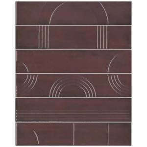 Панно Kerama Marazzi Мажорель KMP3STA006RN6X Бордовый Глянцевый 28.5x36