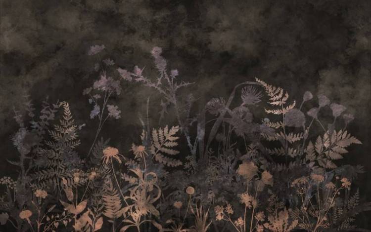 3D Фотообои Artegrafico «Композиция из трав в поле в тёплых тонах » HRB-017 акварель