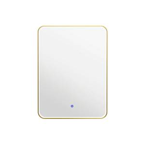 Зеркало Comforty Сириус-60 00-00020471 с подсветкой, бесконтактный сенсор, в алюминиевой раме, золотой матовый