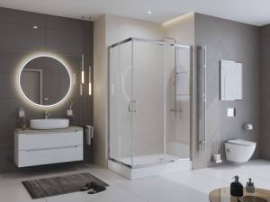 Душевой уголок BelBagno Uno 195 AH-2-100/90-P-Cr