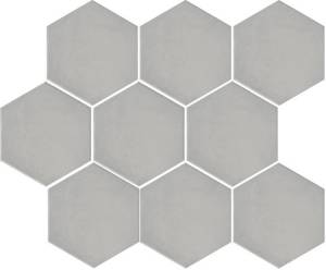 Керамогранит Kerama Marazzi Тюрен SG1003N серый (полотно из 9 частей 12x10.4) 37x31