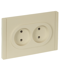 Розетка 2-местная IEK Forte&Piano FP-R20-10-1-K10 ваниль