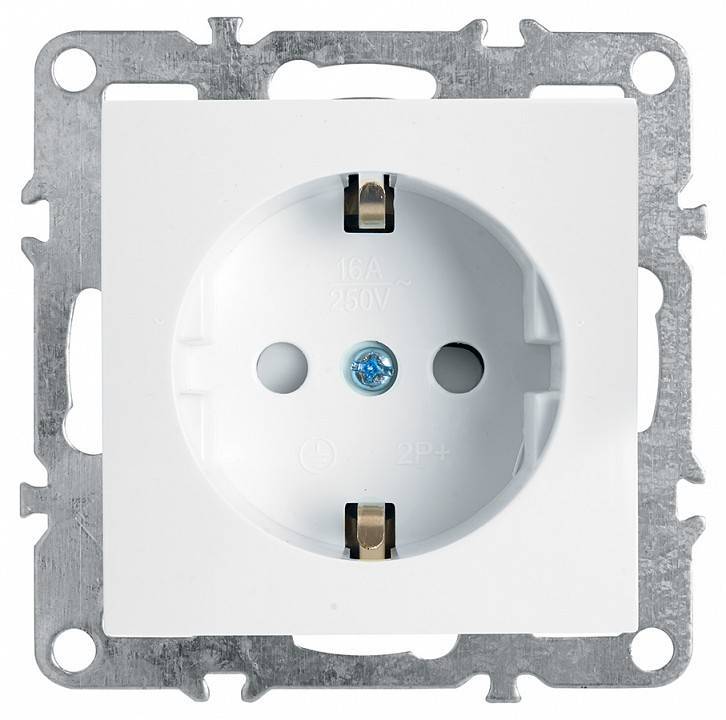 Розетка с заземлением Feron PST16-9110 39317