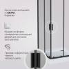 Душевой уголок AM.PM Gem W90G-403-090BT 90x90, профиль черный фото 6