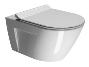 Чаша для подвесного унитаза GSI Norm 861511 безободковая, белый