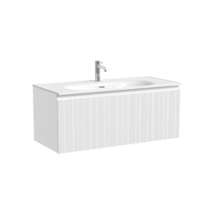 Тумба под раковину Sancos Code CD100W подвесная, 99x45.3x40, Белая