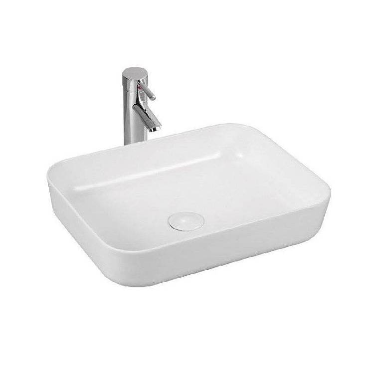 Раковина Sintesi SIN-LVB-APP-409WM накладная, 50 см, белая матовая