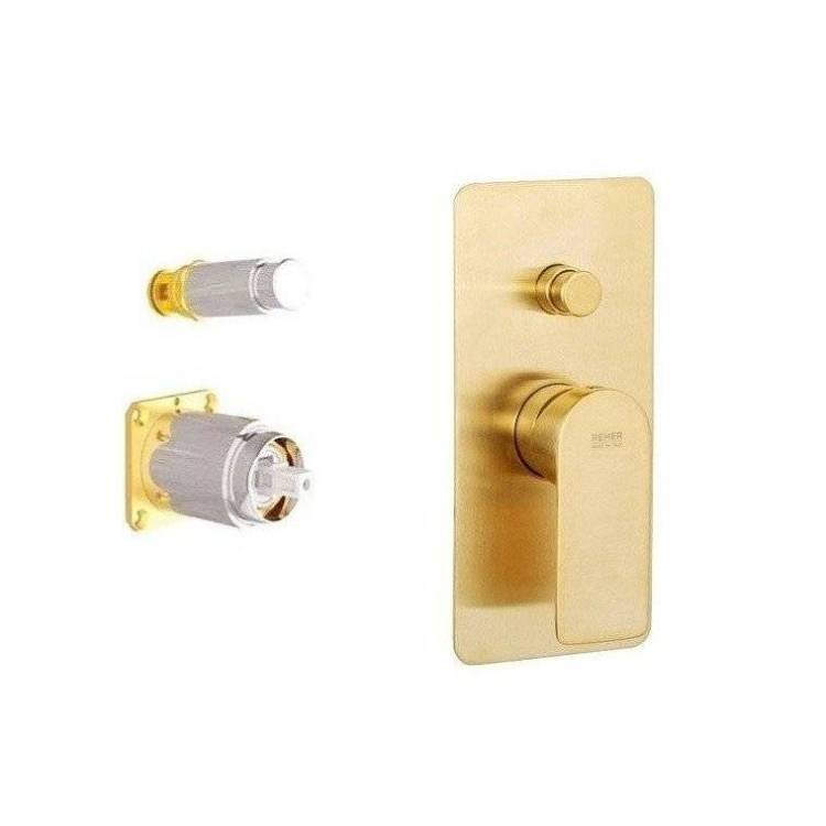 Смеситель для душа Remer Infinity I09KBBG брашированное золото