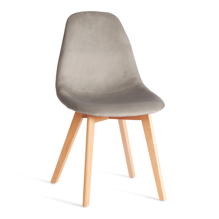 Стул Tetchair Cindy Soft (mod. C1021F1-1) 21233 Светло-серый HLR39/натуральный 55x48x83