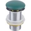 Донный клапан Bronze de Luxe 1001/1G зеленый с переливом, керамическая крышка