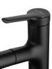 Смеситель для раковины Wonzon & Woghand WW-A40862-MB с выдвижным изливом, черный матовый фото 5