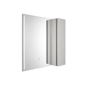 Зеркало-шкаф Comforty Бильбао 00-00014154CF серый шелк, LED подсветка, датчик движения, 80 см