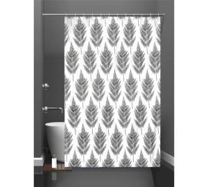 Штора для ванной Bath Plus Fur-Tree ch21037 180x180, белый, черный