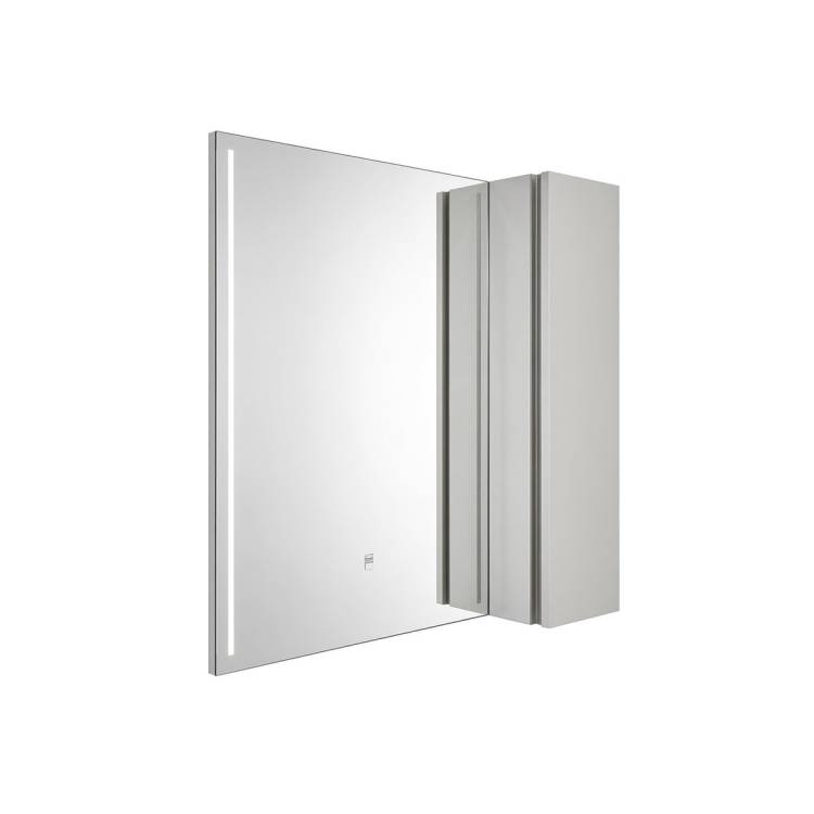 Зеркало-шкаф Comforty Бильбао 00-00014154CF серый шелк, LED подсветка, датчик движения, 80 см
