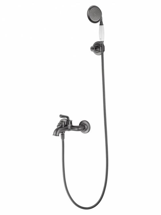 Смеситель для ванны Wonzon & Woghand WW-88639008-BGM с душем, темный графит