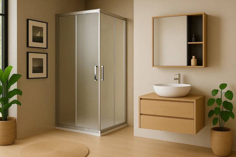 Душевой уголок Royal Bath HPD RB7590HPD-C-ST профиль сатин, стекло матовое, 90x75x200