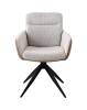 Стул Stool Group Waldo OS-2319K UF995-02mFUL005 светло-серый c бежевой экокожей фото 2