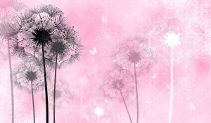 3D Фотообои Artegrafico «Стильные одуванчики» PD-023 канвас