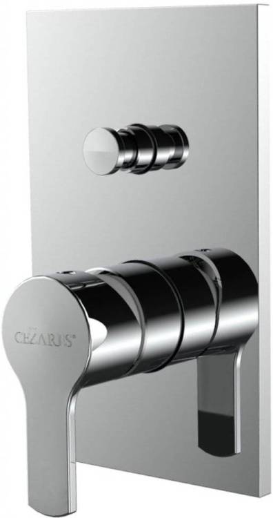 Смеситель для ванны с душем Cezares Ovest VDIM-01 С ВНУТРЕННЕЙ ЧАСТЬЮ, хром