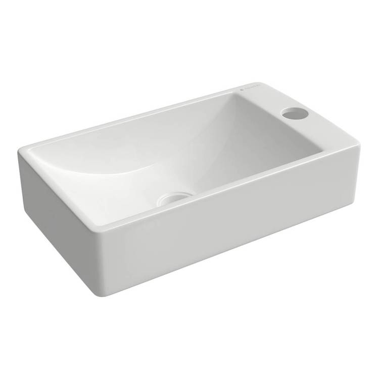 Раковина Aqueduto Pequeno PEQR0210 38x22, белый глянцевый