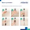 Смеситель для раковины Milardo Azure AZUBL00M01 черный фото 6