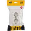 Розетка 2-местная с заземлением IEK Brite BR-R21-16-K36-F жемчуг фото 7