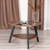 Стол журнальный Tetchair Fabio 21379 орех кантри/чёрный 78x50x77 фото 6