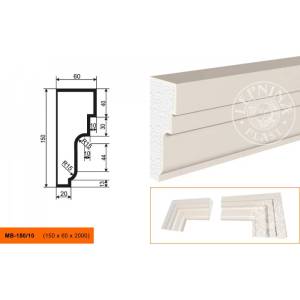 Молдинг LepninaPlast МВ-150/10 200x6x15