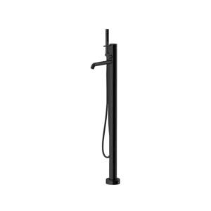 Смеситель для ванны Gattoni Circle two 9108/91NO напольный, с встроенной частью, Nero Opaco
